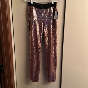 Pink glitter pants